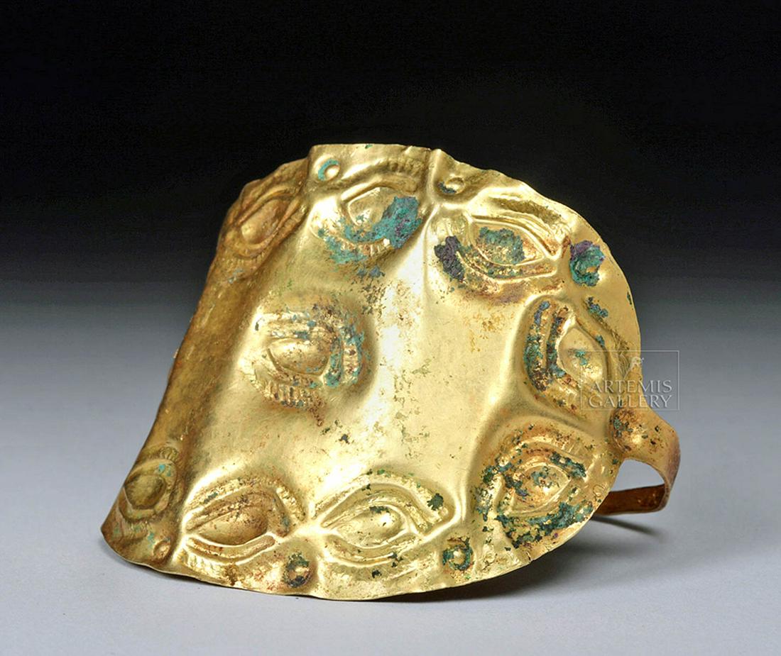 Iron Age / Hallstatt Gold Bracelet w/ Apotropaic Eyes (1 of 5)