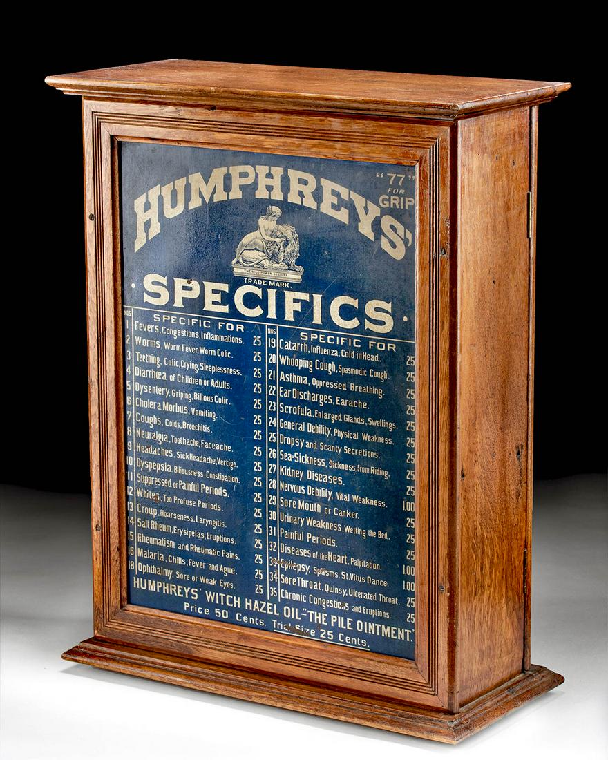 1930s Humphrey's Specifics Medicine Cabinet & Manual (1 of 4)
