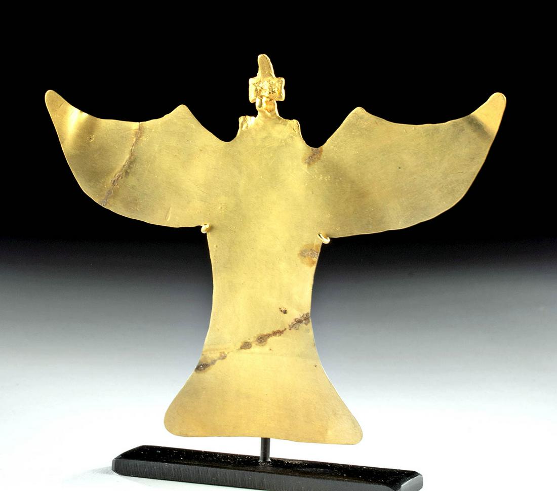 Impressive Pre-Columbian Sinu Gold Pendant Bird Form (1 of 4)