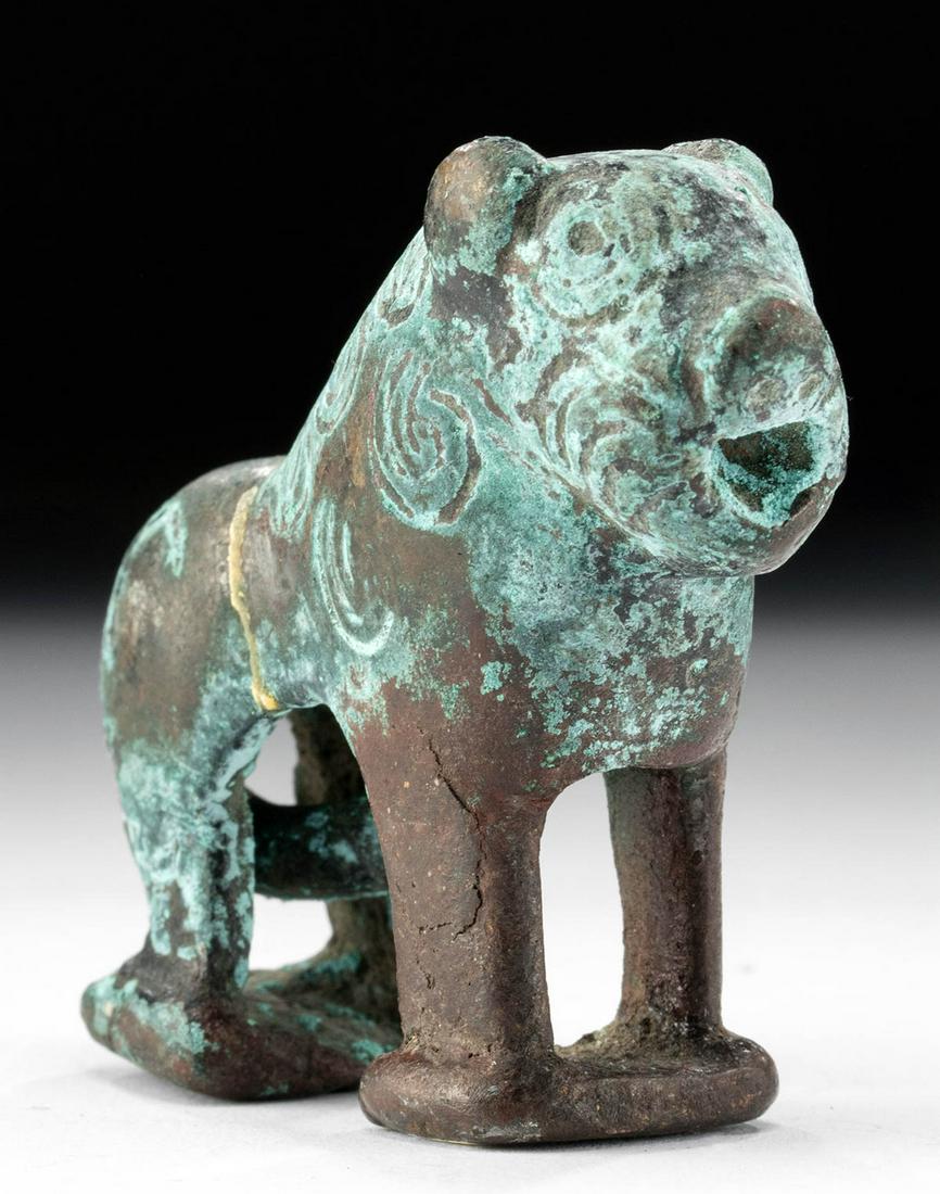 Fine Seljuk Bronze Lion w/ Nice Patina (1 of 6)