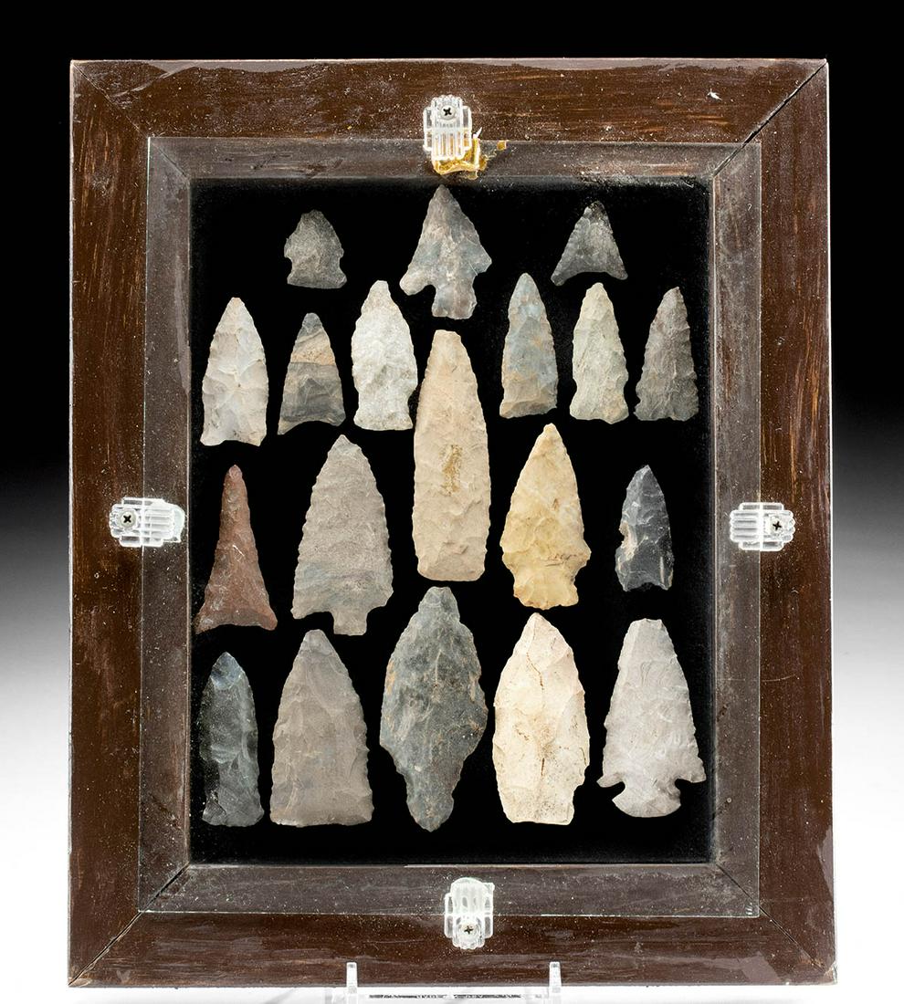 Native American Stone Projectile Points (19 pcs) (1 of 3)
