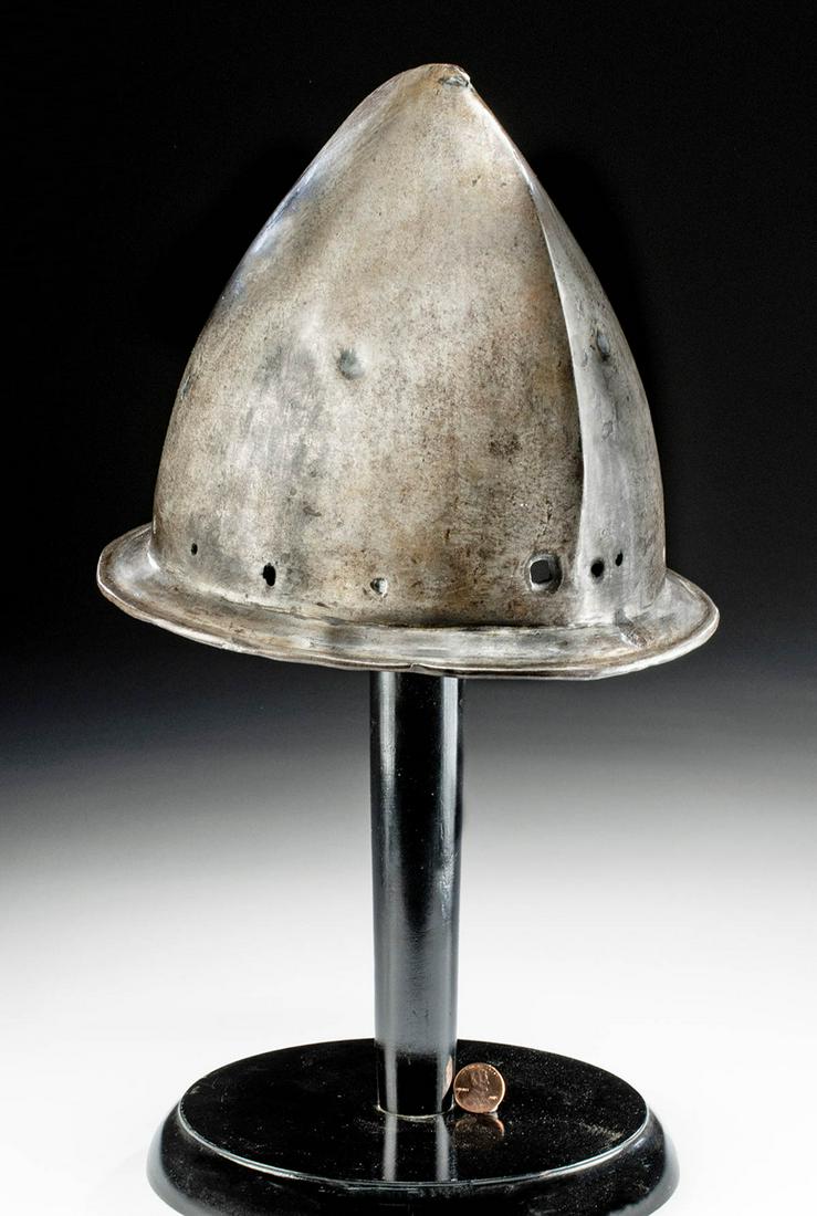17th C. Spanish Colonial Iron Cabasset Helmet (1 of 3)