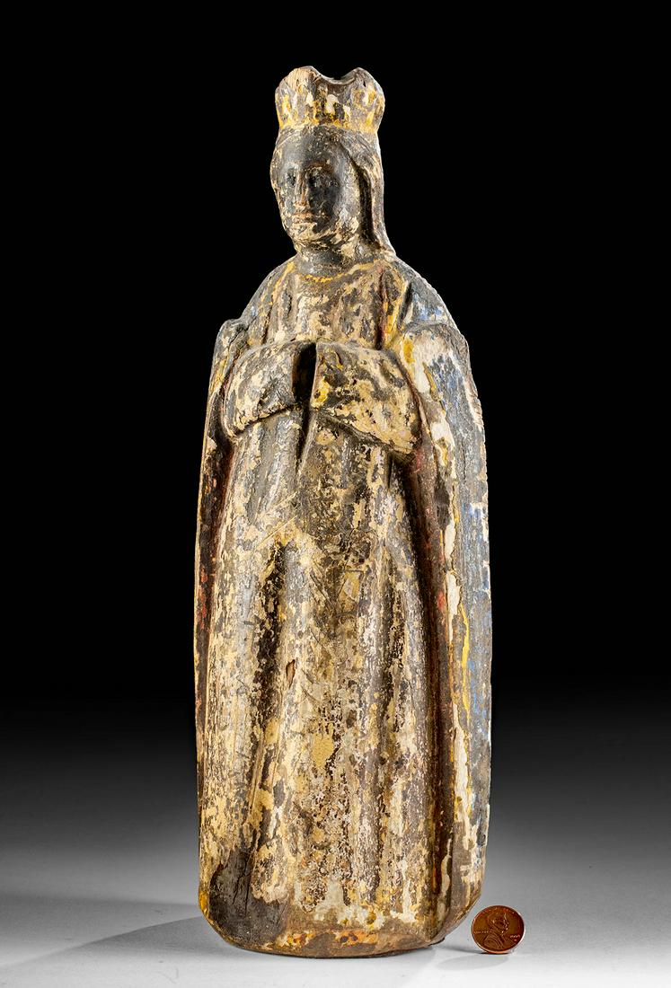 Antique Philippine Wooden Virgin Mary Santo (1 of 4)