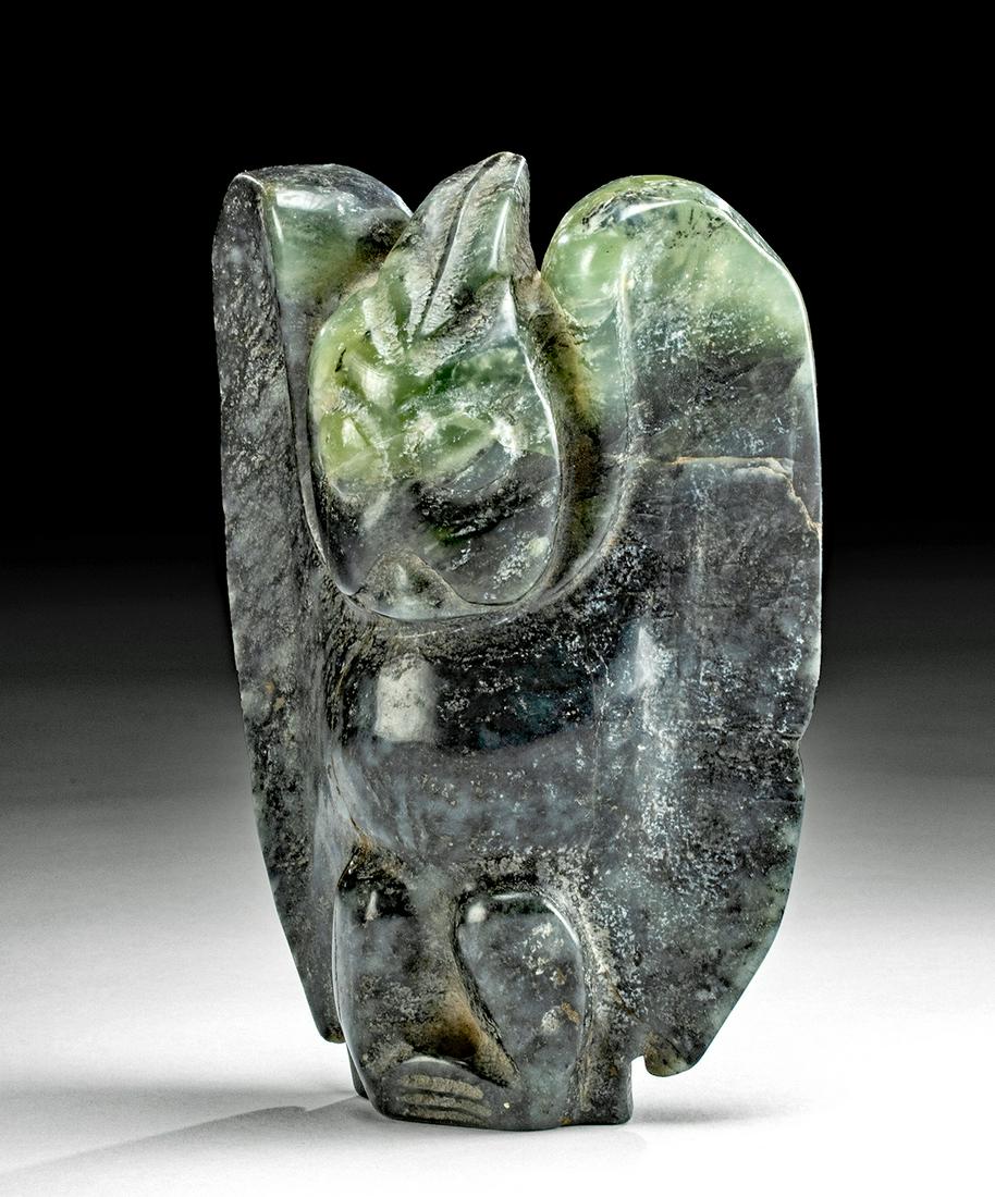 Stunning Chinese Jade Bat Deity Finial (1 of 4)