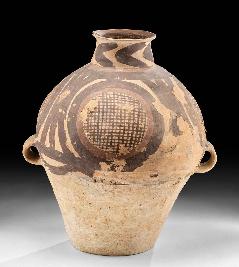 Chinese Neolithic Pottery Jar Geometric Motif (1 of 6)