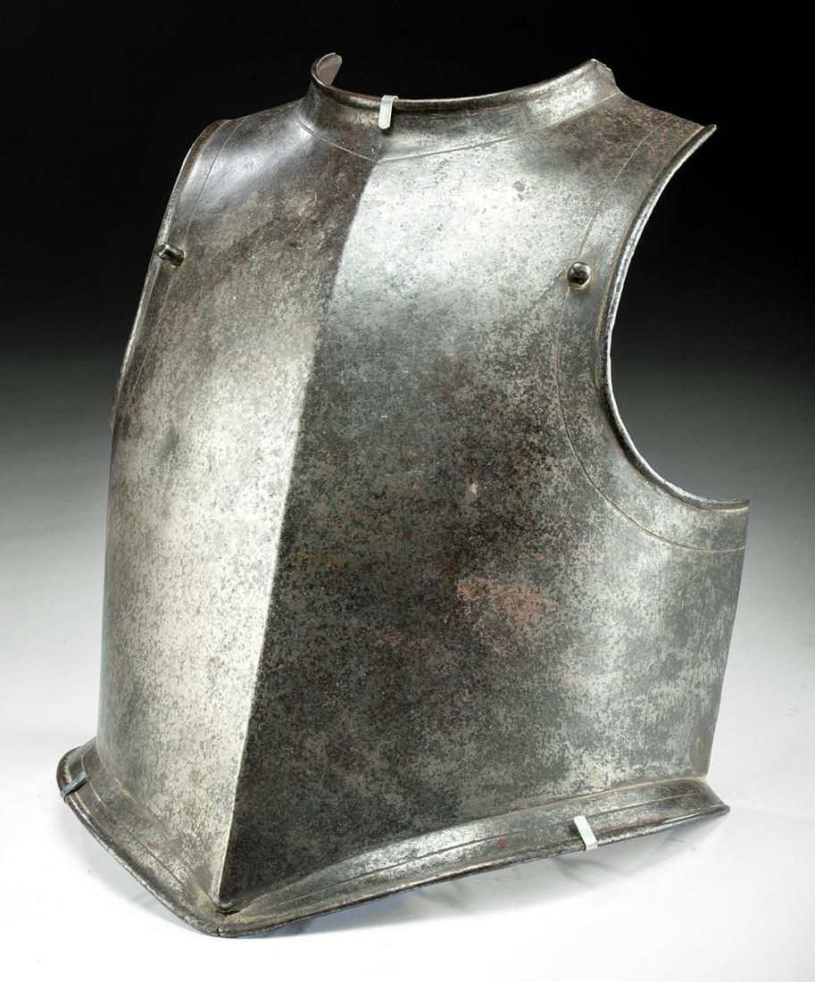 18th C. French Iron Front Plate (from Cuirass) (1 of 4)