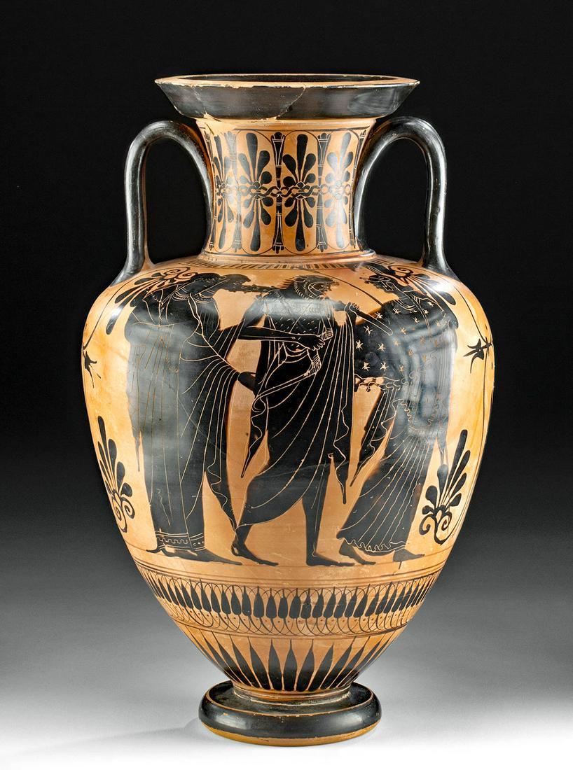 Greek Pottery Amphora, Herakles & Athena - Ex Sotheby (1 of 5)