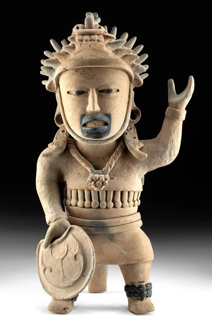 Fine Veracruz Pottery Standing Warrior Figure w/ TL (1 of 4)