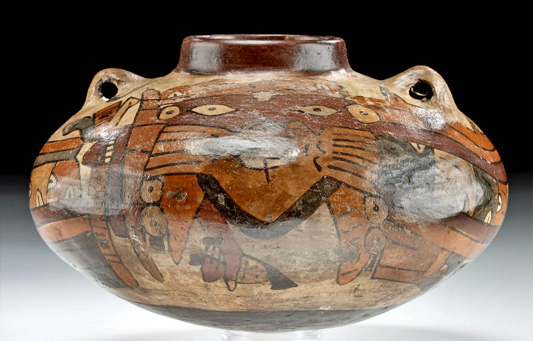 Nazca Polychrome Vessel w/ Abstract Zoomorphs (1 of 4)
