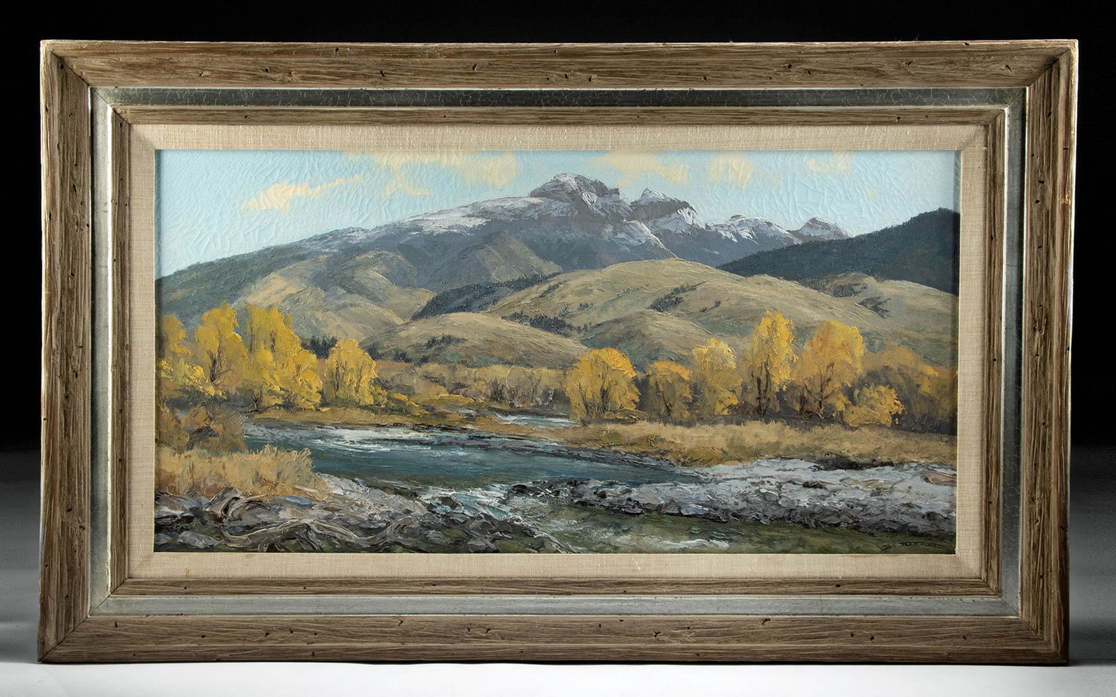 Bill Freeman Painting Gos Ventre River / Sheep Mountain (1 of 3)