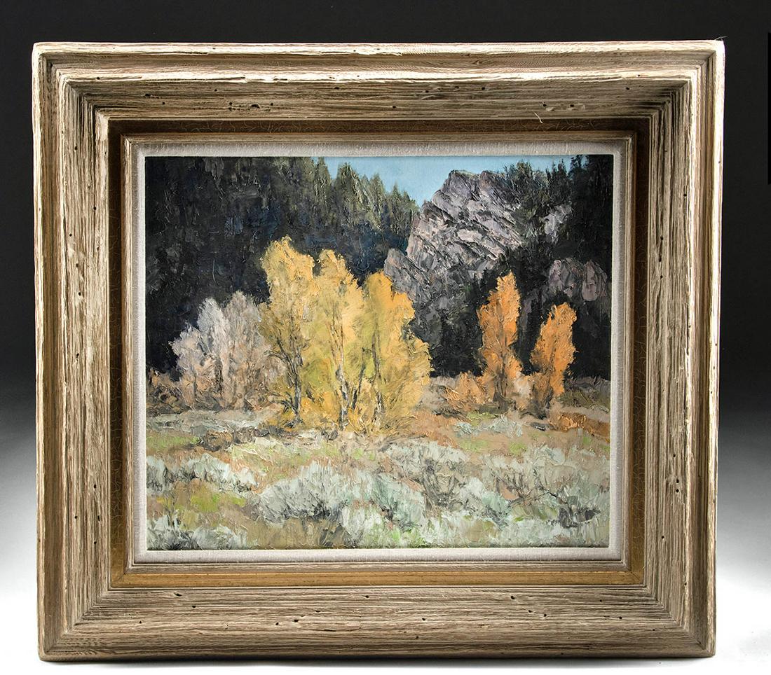 Framed Mid 20th C. Bill Freeman Autumnal Landscape (1 of 3)