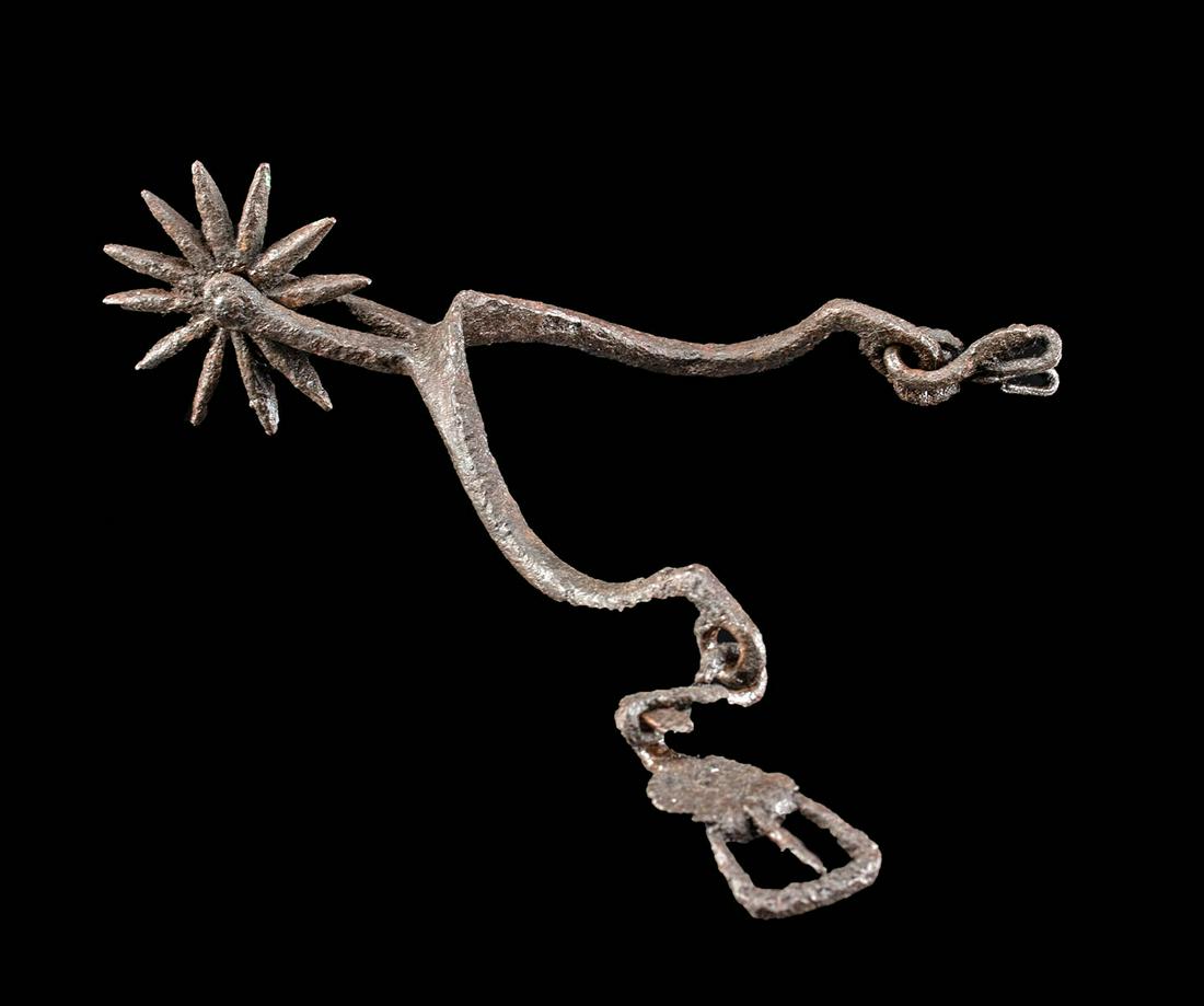 Medieval European Iron Spur w/ Buckle (1 of 3)