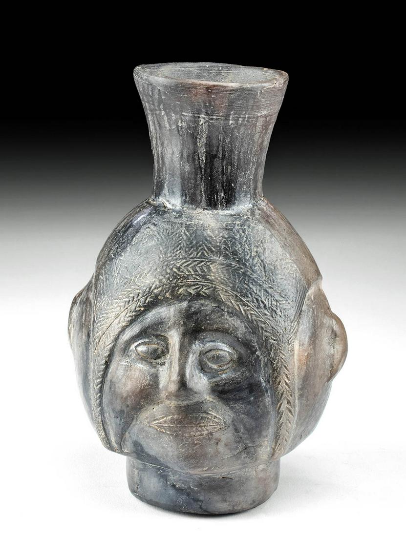 Inca Blackware Portrait Jar (1 of 4)