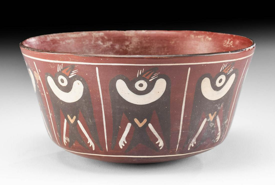 Nazca Polychrome Bowl w/ Anthropomorphic Birds (1 of 5)