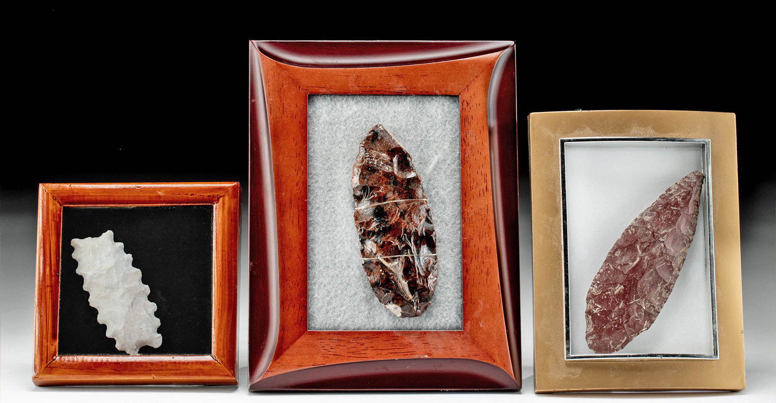 3 Maya, Colima & Nicoya Stone Blades & Eccentric Flint (1 of 5)