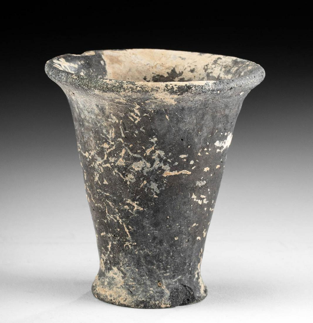 Egyptian New Kingdom Pottery & Painted Gesso Votive Cup (1 of 6)