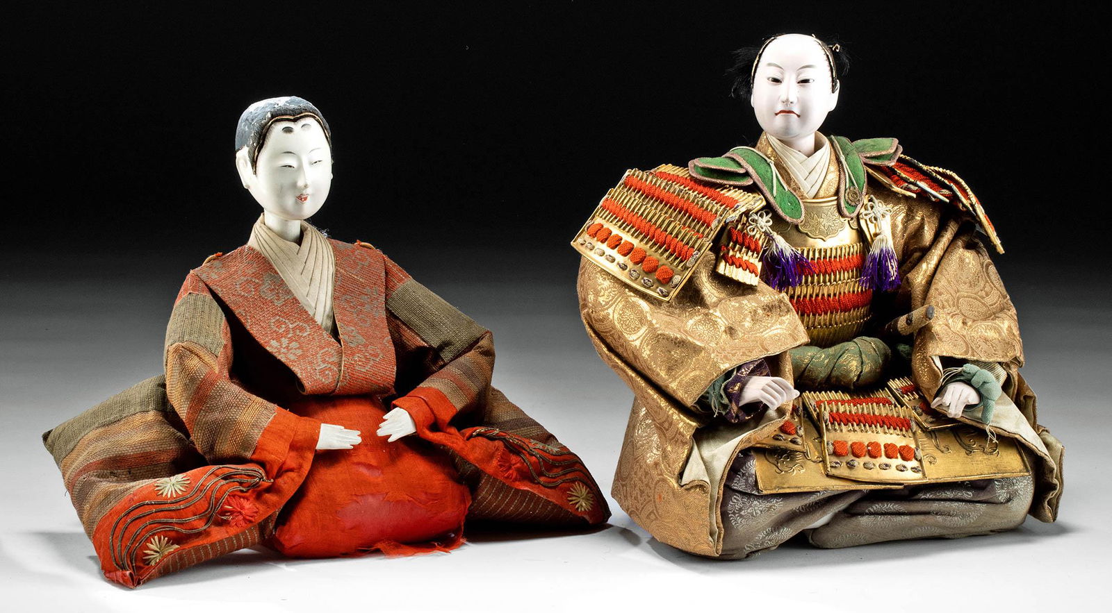 Erotic 20th Century Japanese Hakata Doll Shunga.