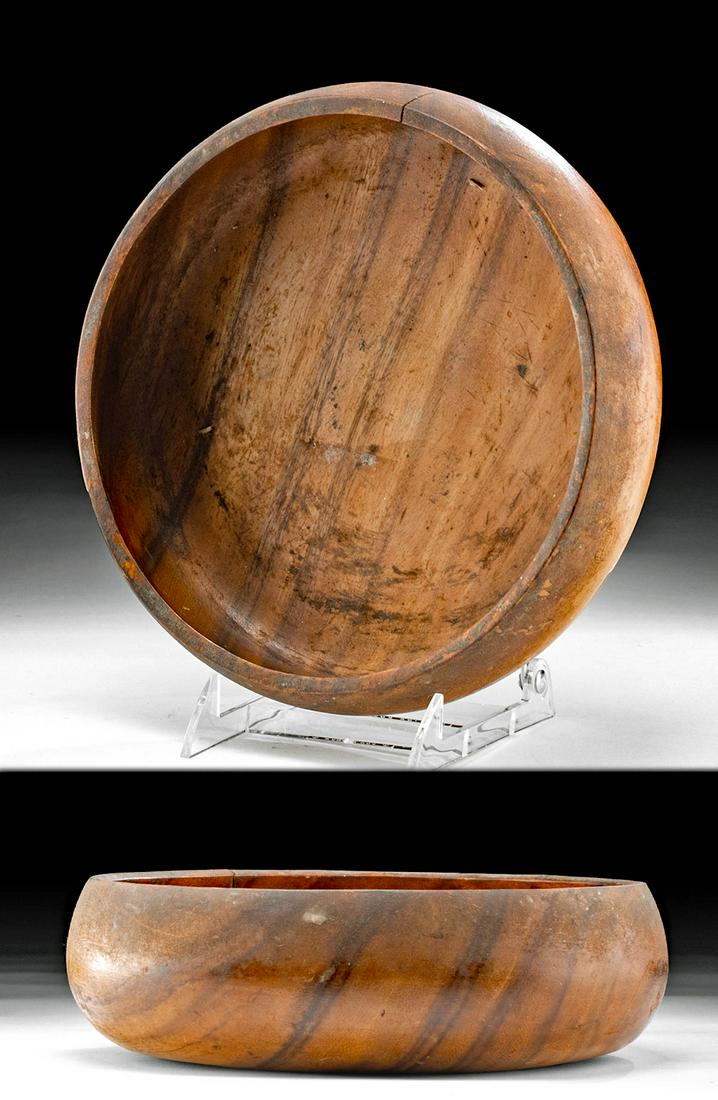 Mid 20th C. Hawaiian Monkey Pod Wood Bowl (1 of 7)