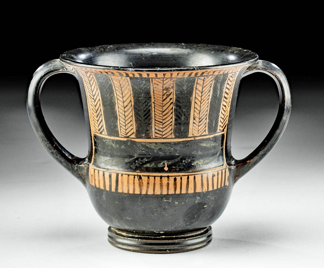 Greek Attic Sessile Pottery Kantharos, Saint-Valentin (1 of 4)