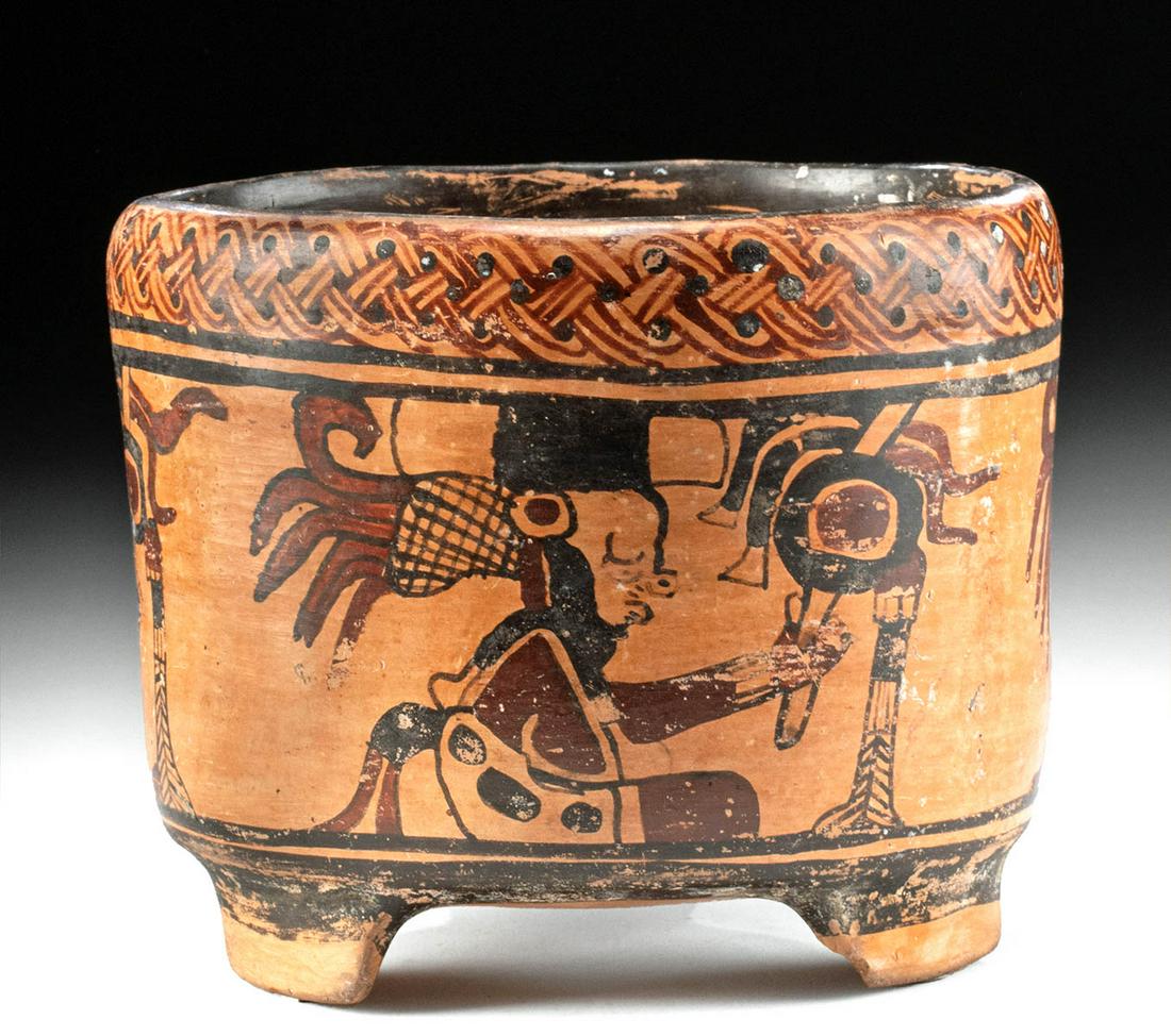 Maya Ulua Valley Polychrome Vessel w/ Figures (1 of 4)