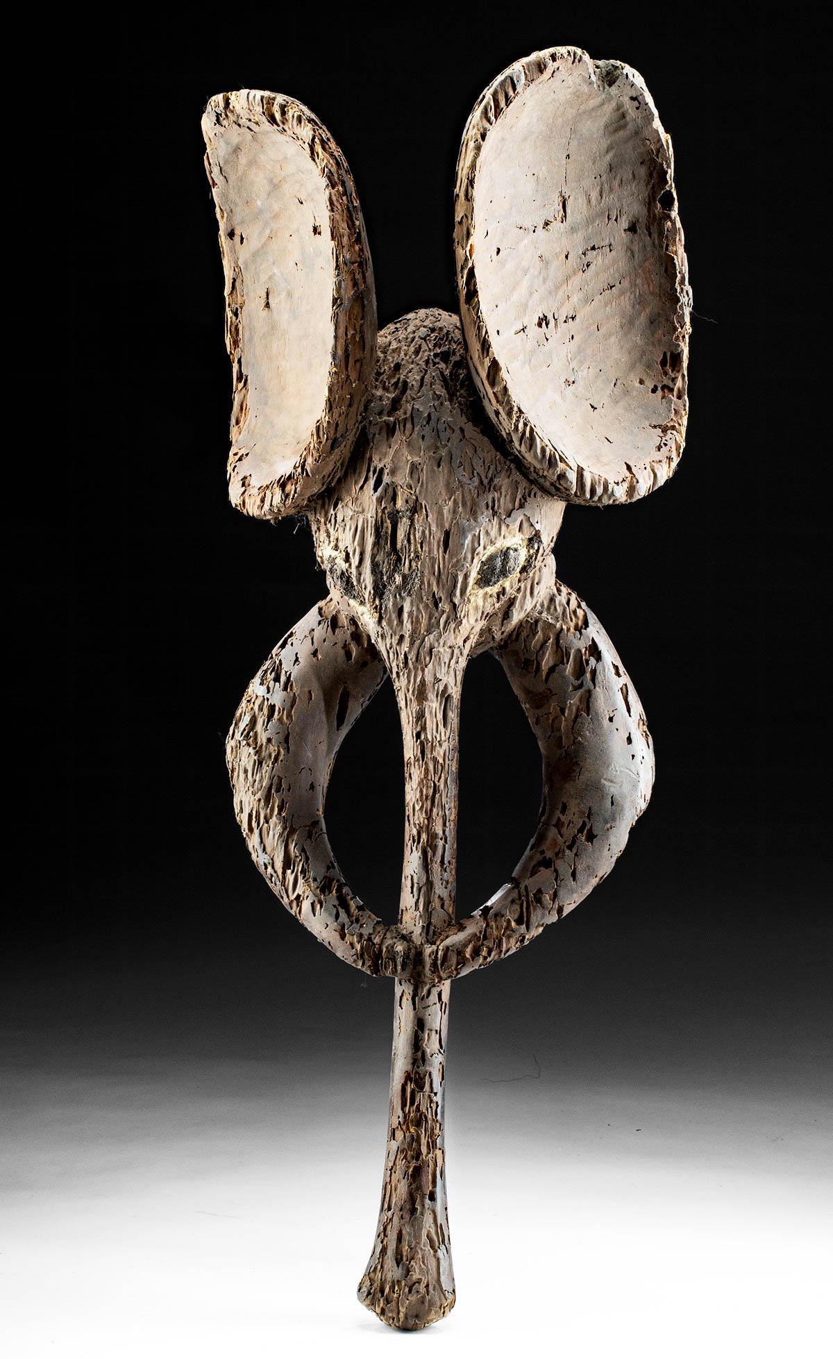 20th C. African Cameroon Bali Wood Elephant Mask (1 of 4)