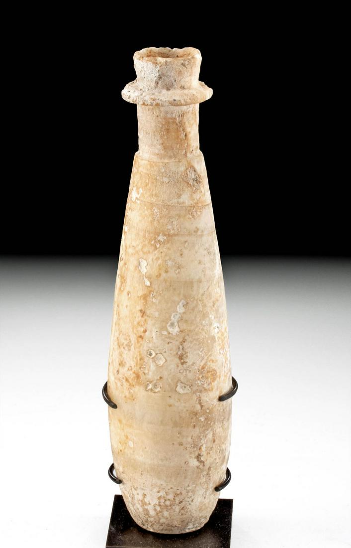 Egyptian Late Dynastic Banded Alabaster Cosmetic Jar (1 of 4)