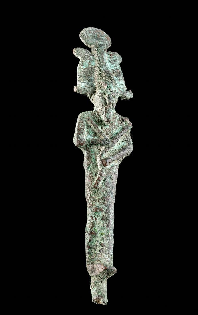 Fine Egyptian Leaded Bronze Osiris Figurine (1 of 2)