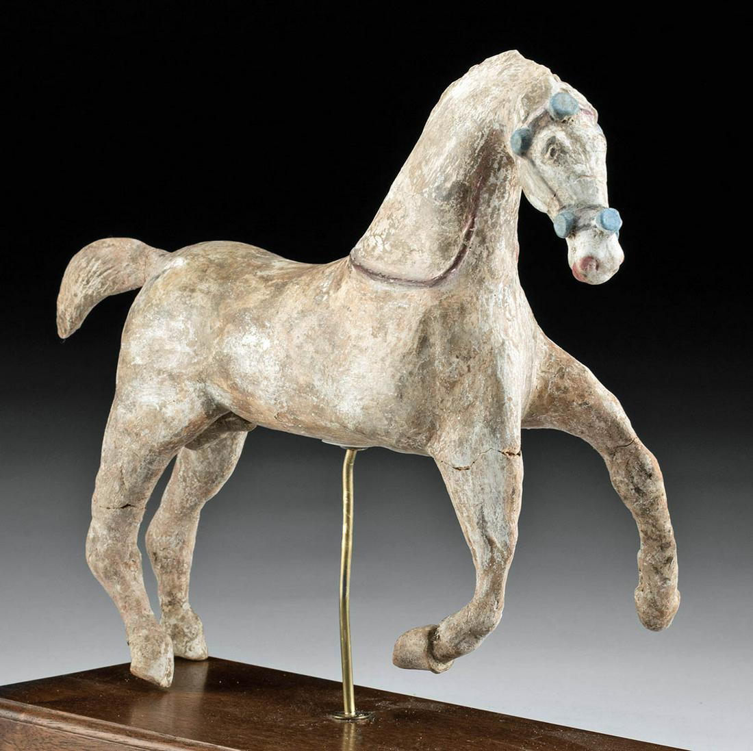 Rare Canosan Polychrome Terracotta Horse w/ TL (1 of 3)