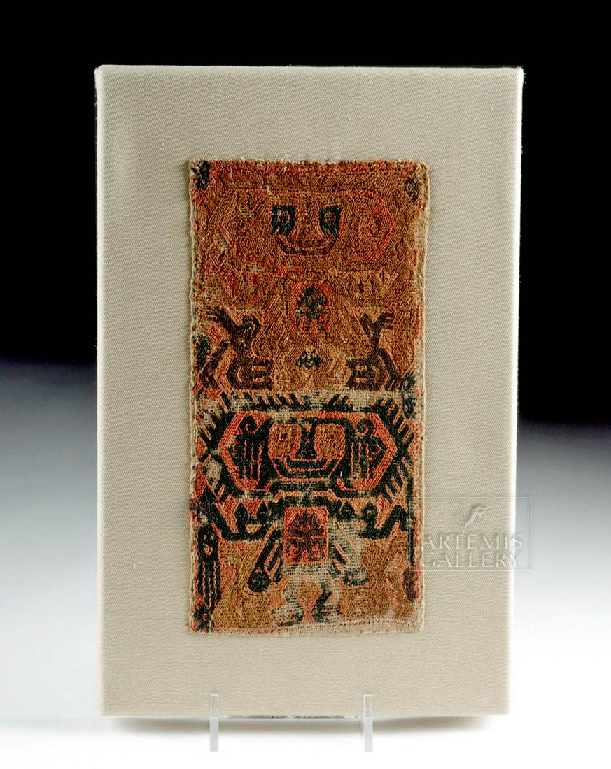 Paracas Camelid Textile Panel - Abstract Deities (1 of 4)
