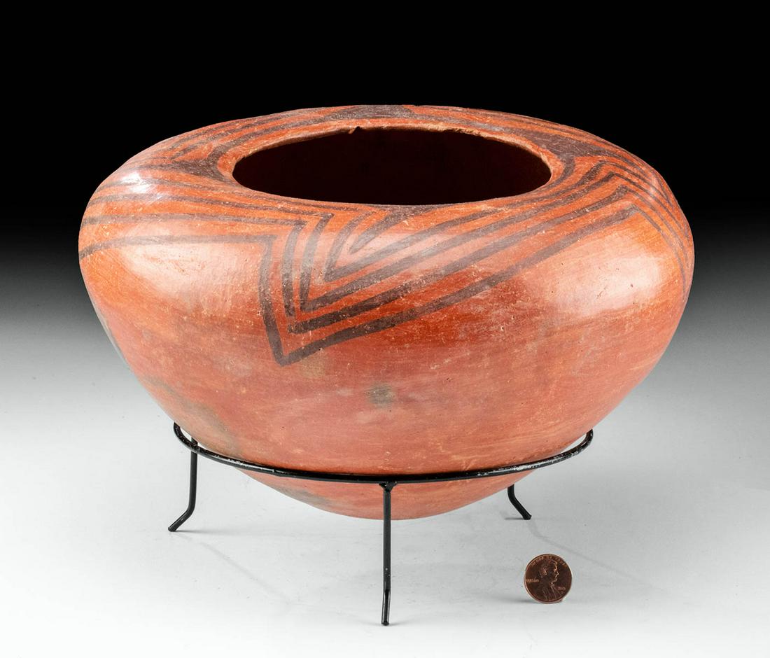 Anasazi St. Johns Black-on-Red Pottery Seed Jar (1 of 5)