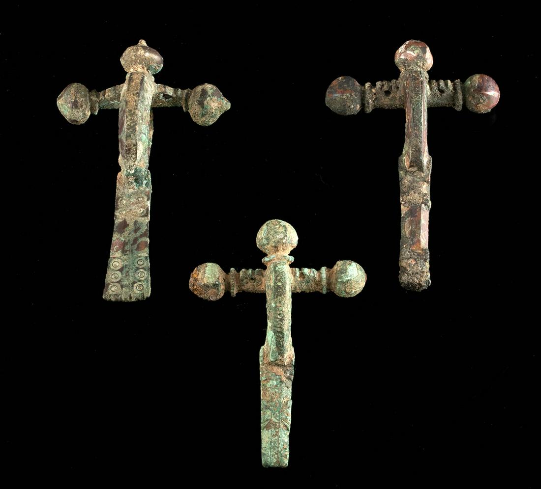 Roman Leaded Bronze Military Fibulae (group of 3) (1 of 3)