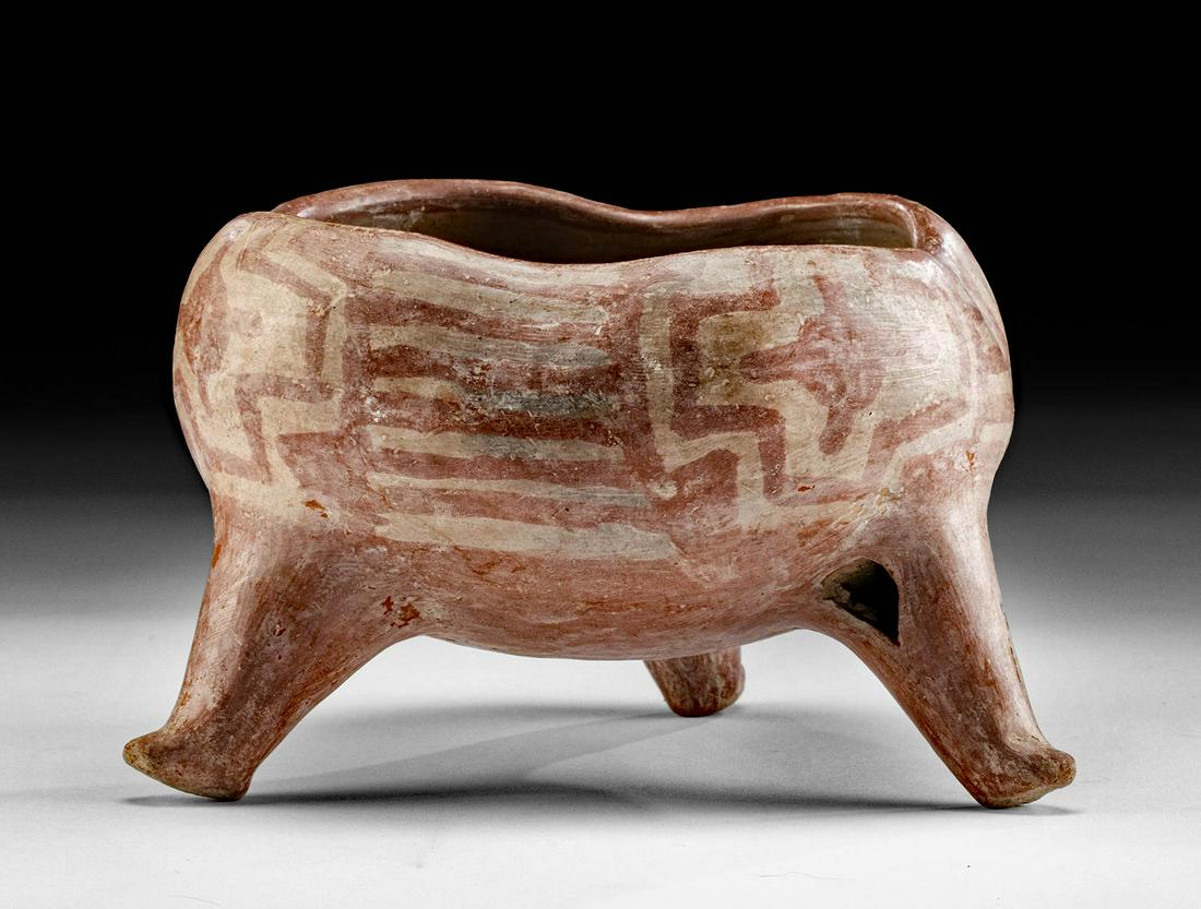 Chupicuaro Bi-Chrome Tripod Bowl w/ Linear Motifs (1 of 4)