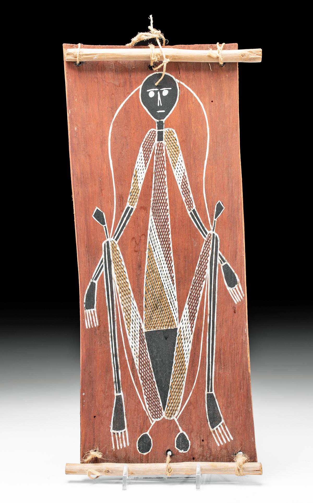 Aboriginal Bark Painting Namarrkon, M. Naborlhborlh (1 of 3)