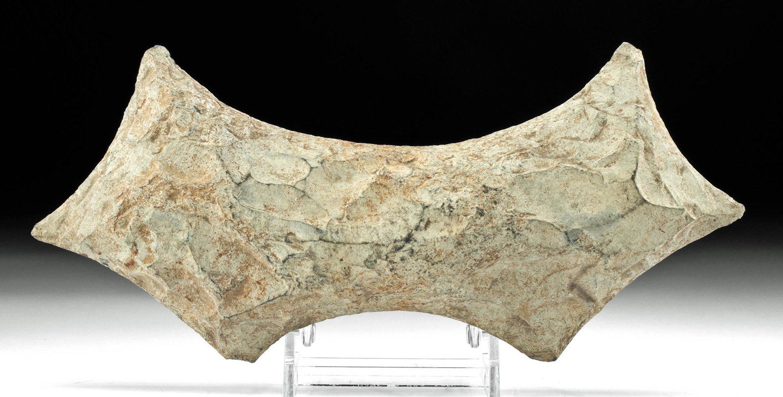 Large Maya Eccentric Flint Stone Axe w/ Bat Form (1 of 2)