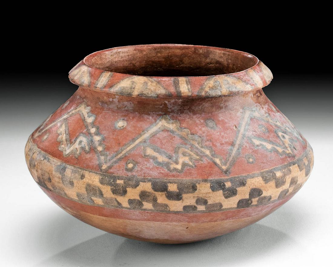 Beautiful Inca Polychrome Jar w/ Birds (1 of 4)