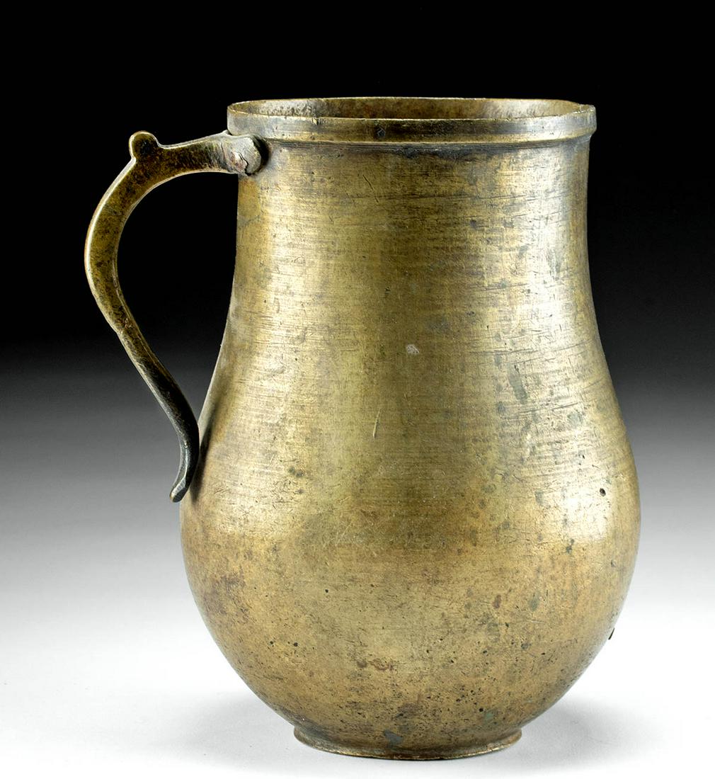 19th C. Spanish Colonial Texas Brass Water Pitcher (1 of 4)