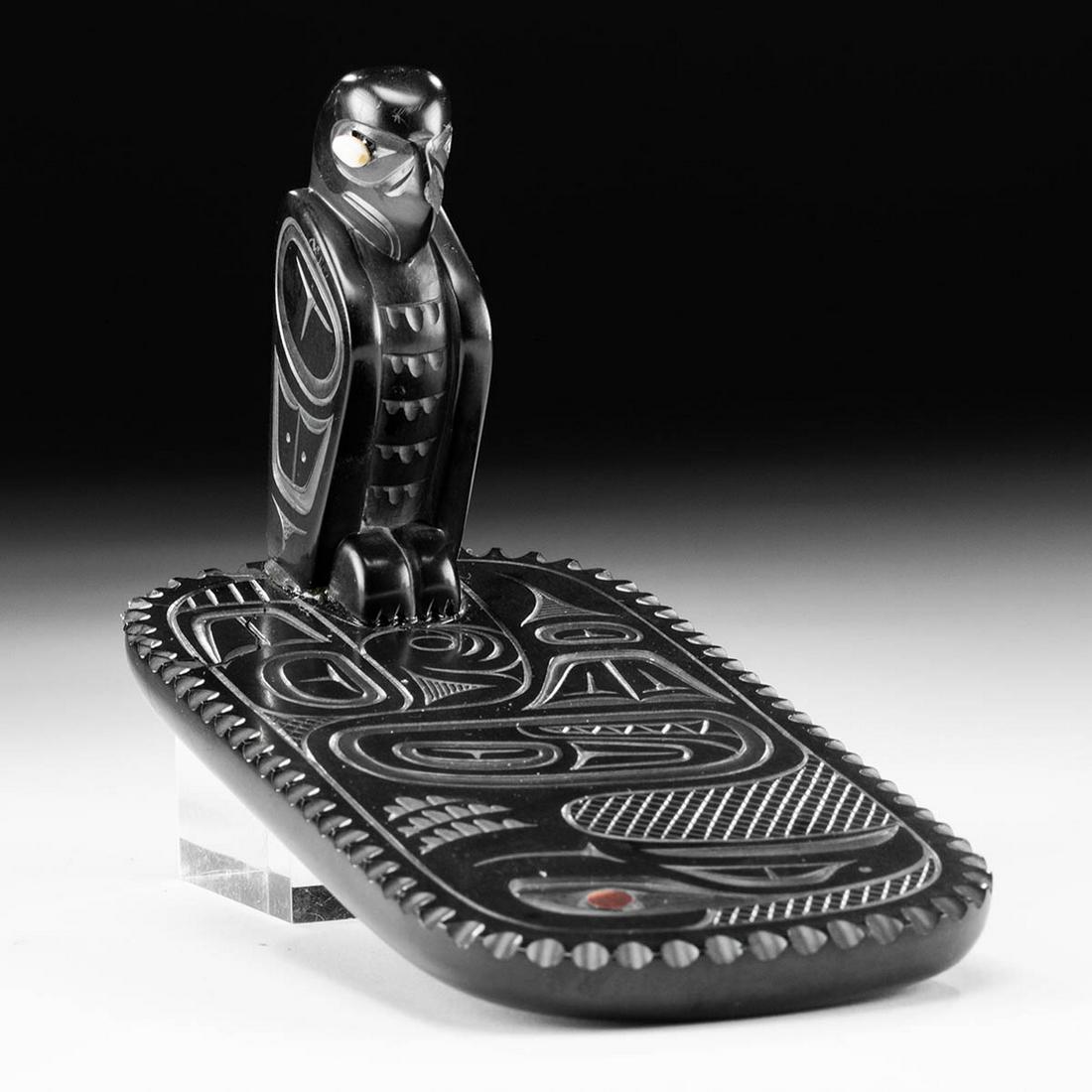 1994 Haida Argillite "Eagle & Raven" by Glen Pollard (1 of 5)