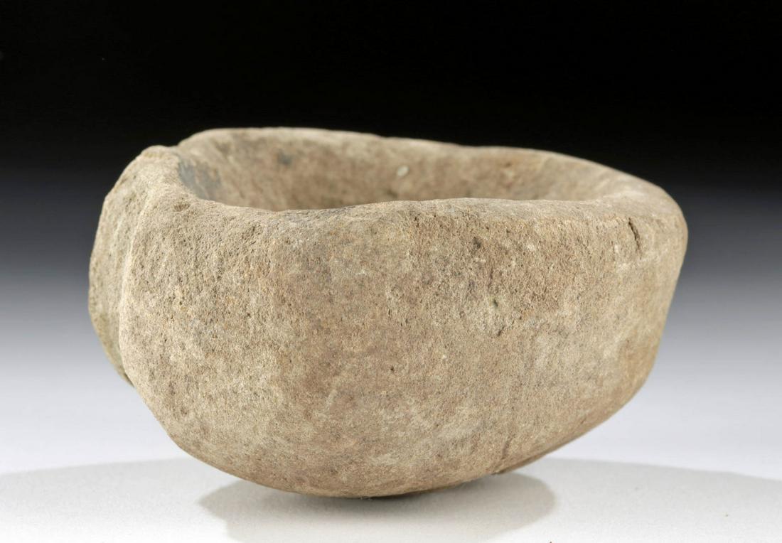 Ancient Pacific Northwest Stone Mortar w/ Face (1 of 6)