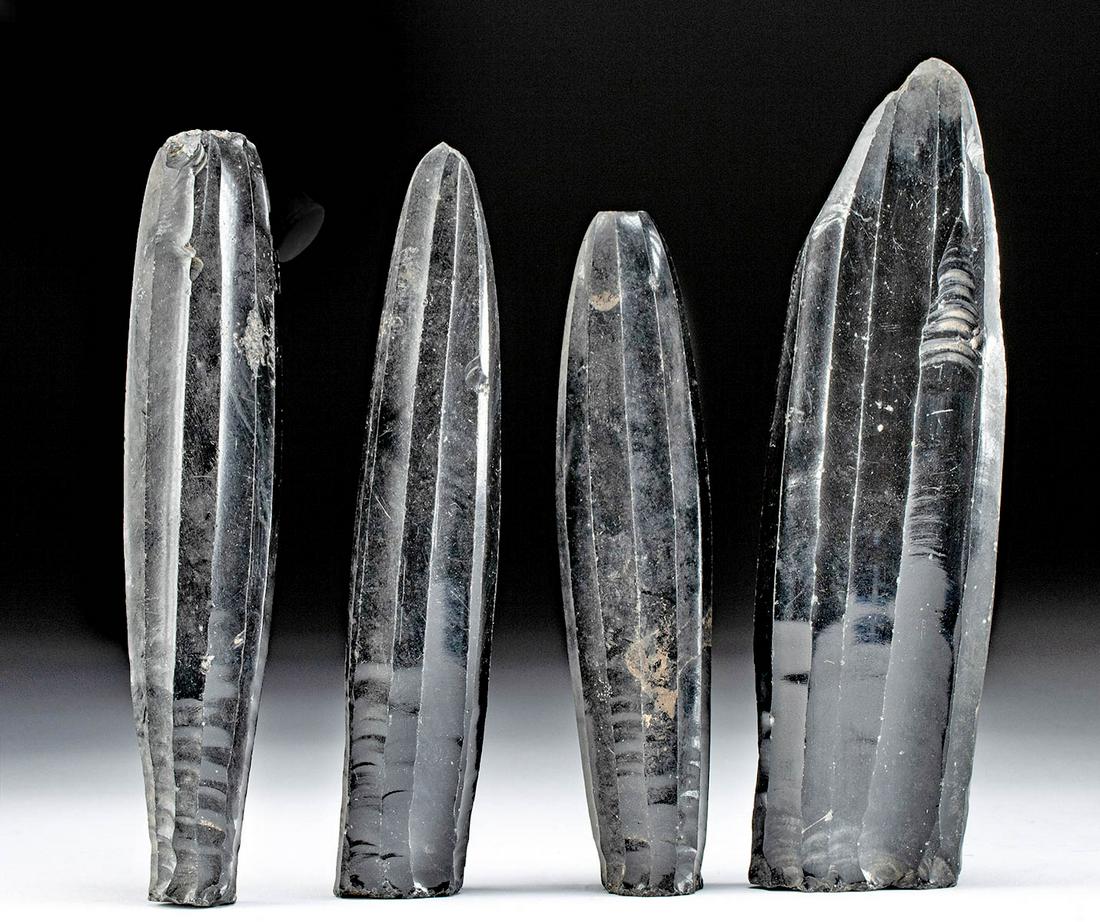 4 Colima Obsidian Cores (1 of 2)