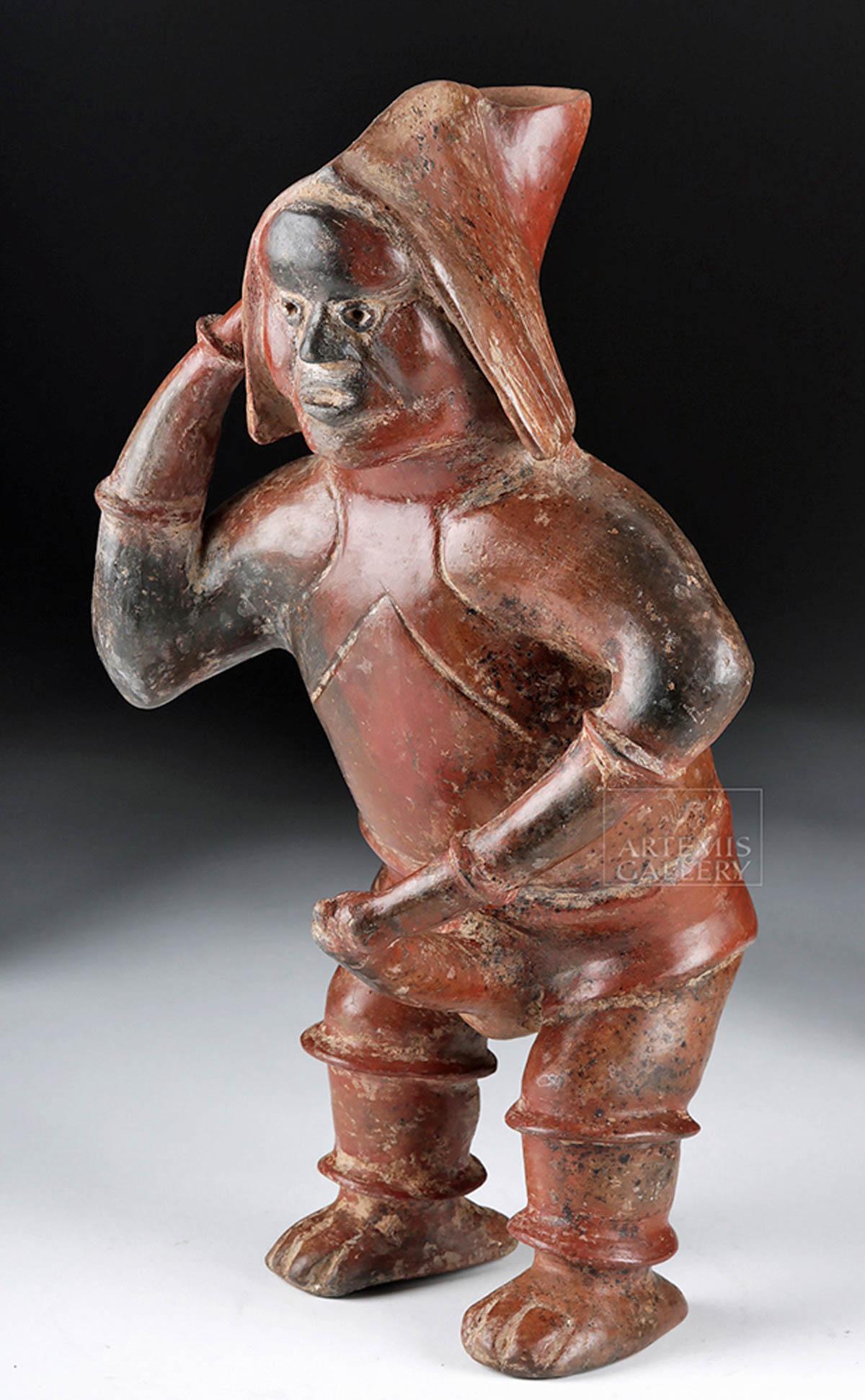 Colima Redware Standing Male Holding Phallus (1 of 7)