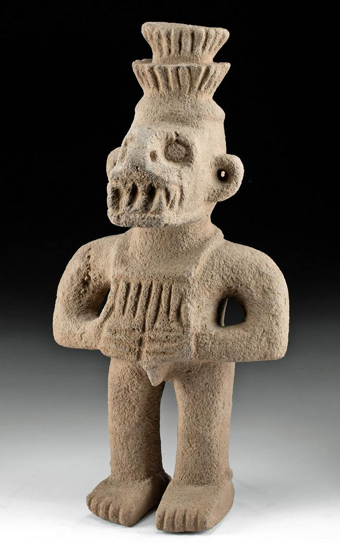 Costa Rican Stone Shaman w/ Crocodile Mask (1 of 3)