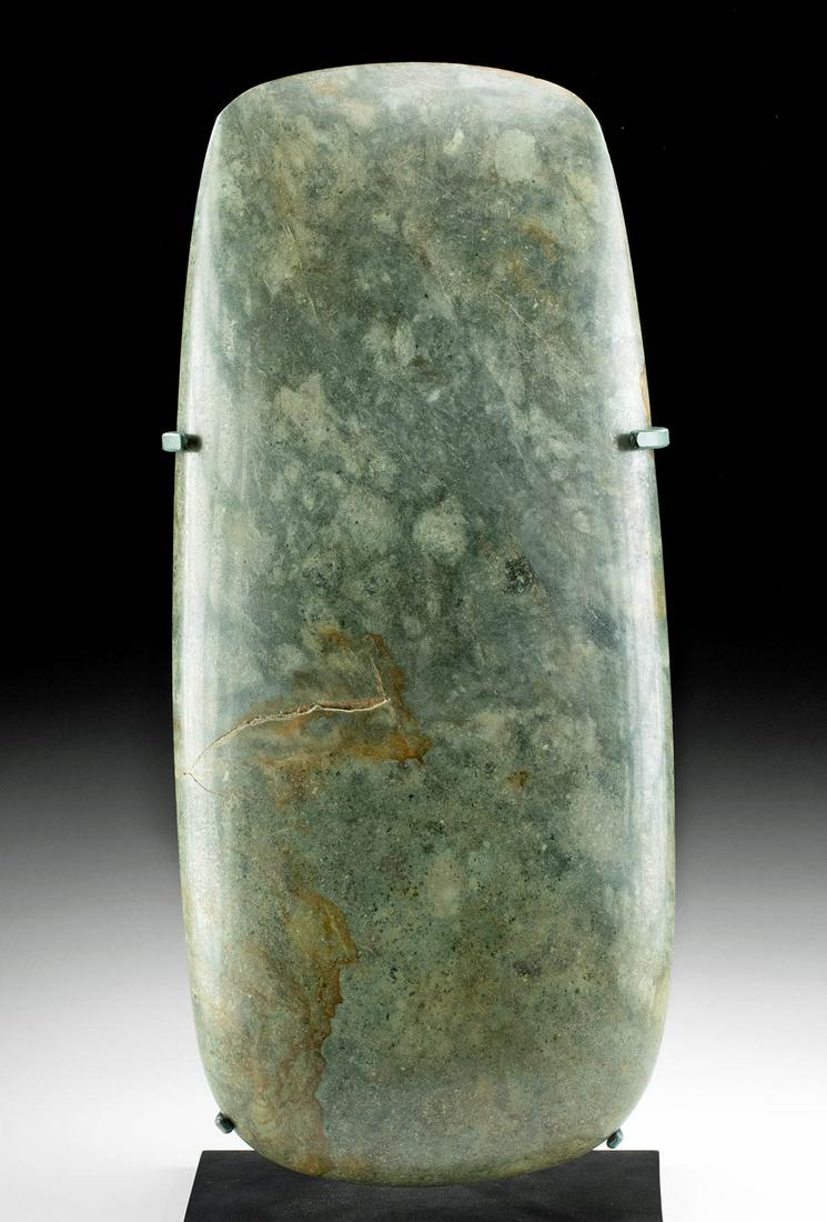 Huge / Important Olmec Green Jadeite Celt (1 of 4)