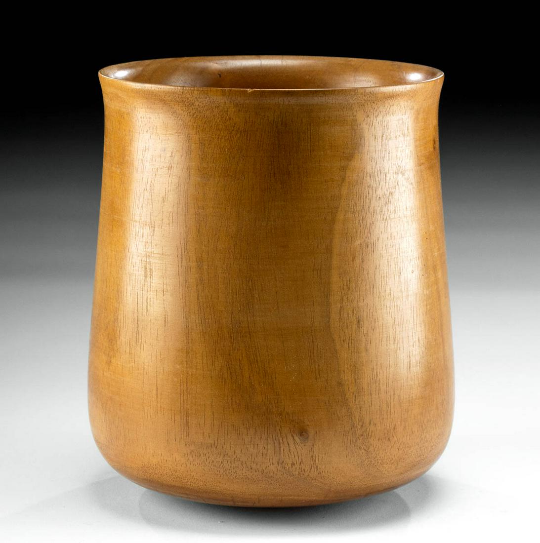 Signed 20th C. Hawaiian Milo Wood Bowl - Mag (1 of 4)