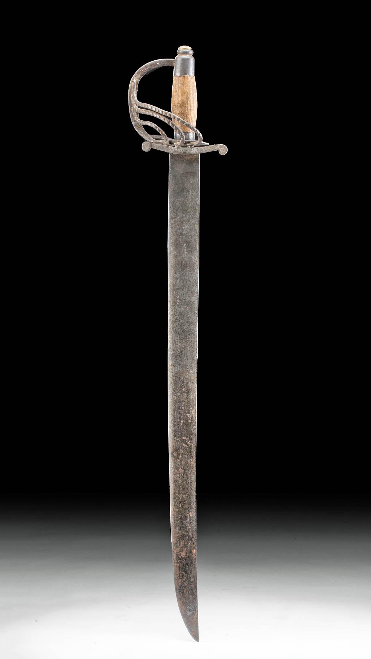 18th C. Spanish Colonial Iron & Wood Broadsword (1 of 4)