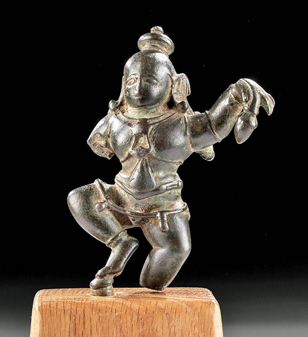 16th C. Indian Bronze Statuette Dancing Krishna (1 of 4)