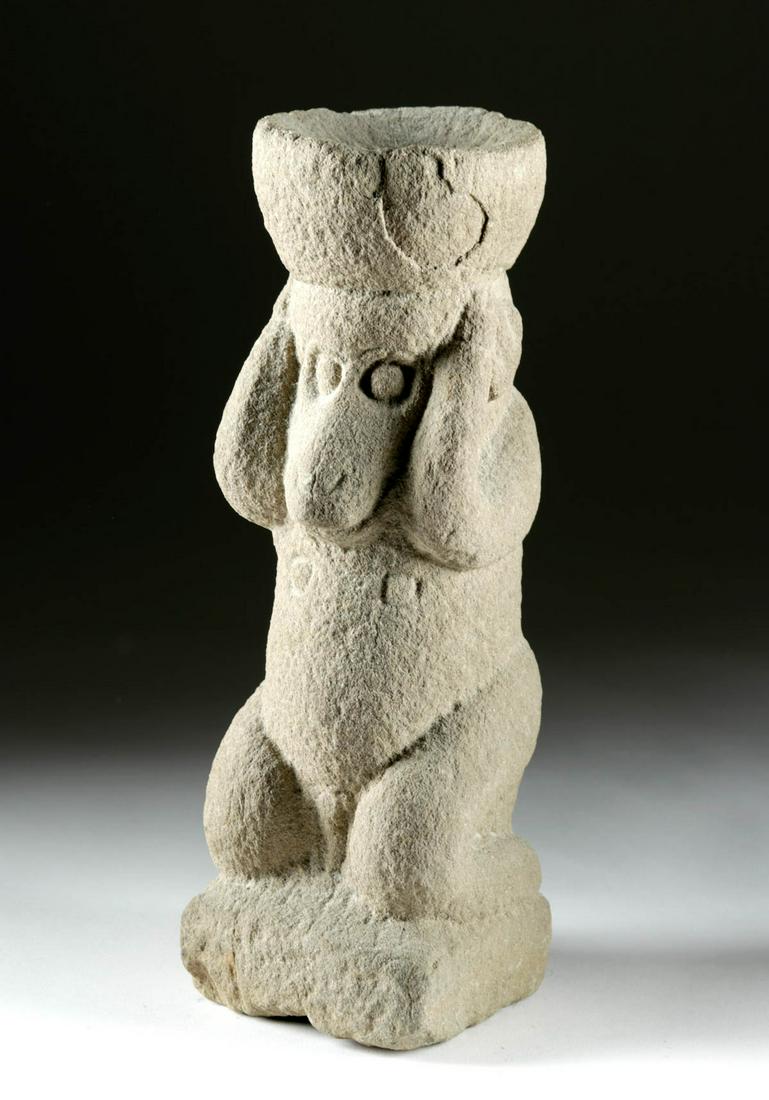12th C. Majapahit Stone Hanuman Figure Monkey-Form (1 of 6)
