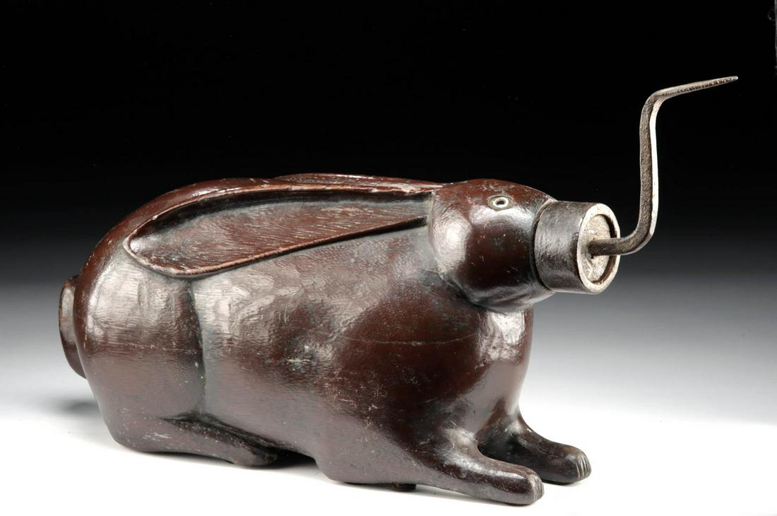 Late 19th C. Southeast Asian Wood & Iron Coconut Grater (1 of 5)