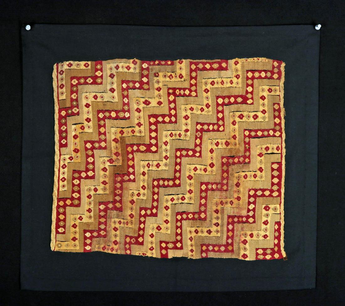 Chimu Polychrome Textile Fragment Geometrics (1 of 4)