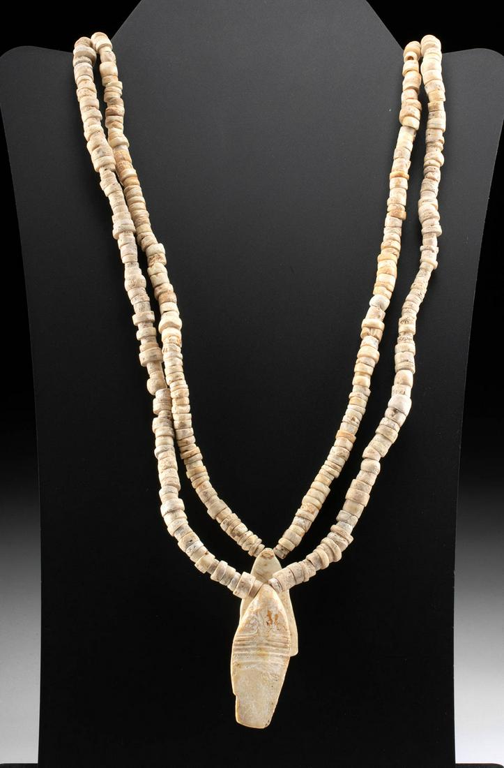 Necklace w/ Pre-Columbian Nazca Shell Beads (1 of 5)