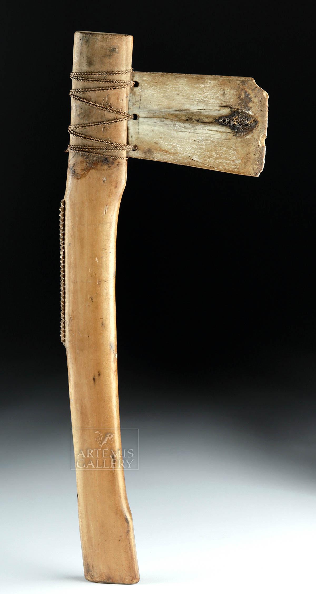 19th C. Micronesian Mortlock Island Wood Axe (1 of 3)